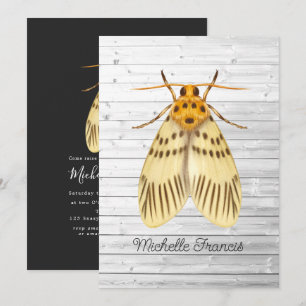 Invitation Papillons dorés