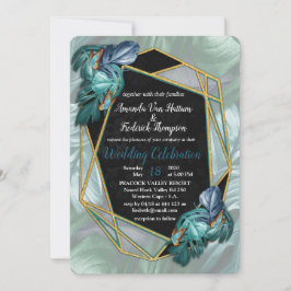 Invitation Papillons du Paradis/Tropical Turquoise Splash