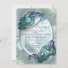 Invitation Papillons du Paradis/Tropical Turquoise Splash