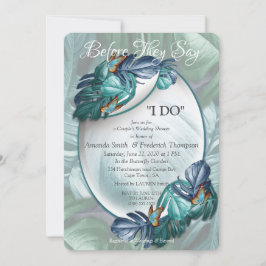 Invitation Papillons du Paradis/Tropical Turquoise Splash