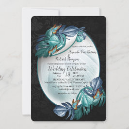 Invitation Papillons du Paradis/Tropical Turquoise Splash