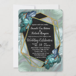 Invitation Papillons du Paradis/Tropical Turquoise Splash