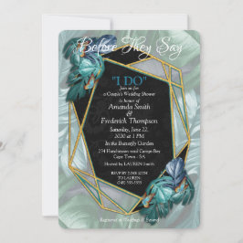 Invitation Papillons du Paradis/Tropical Turquoise Splash