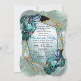 Invitation Papillons du Paradis/Tropical Turquoise Splash