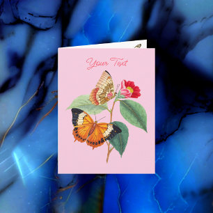 Invitation Papillons Vintage, Votre Texte & Message