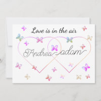 papillons volants modernes cœur
