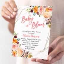 Paprika Floral Baby Dans Le Baby shower En Fleur