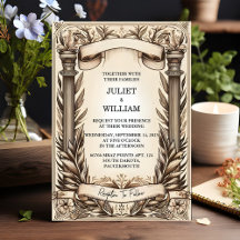 Papyrus Vintage Retro Vellum Overlay Mariage