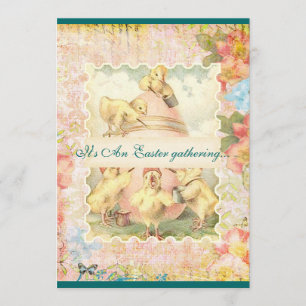 Invitation Pâques recueillant l'invitation