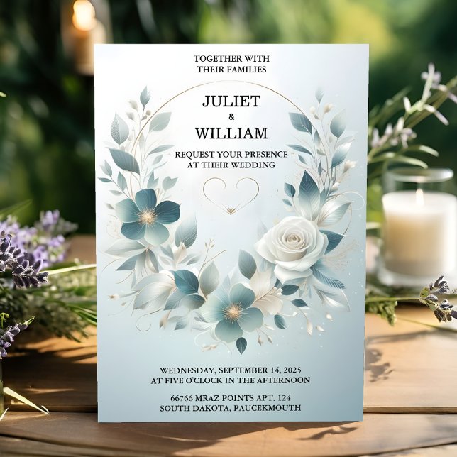 Invitation Par Fancy Metal Glam brillant haut de gamme Mariag (Créateur téléchargé)