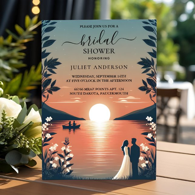 Invitation Par Lakeside Mountain Fun Nature Lake Fête des mar (Créateur téléchargé)