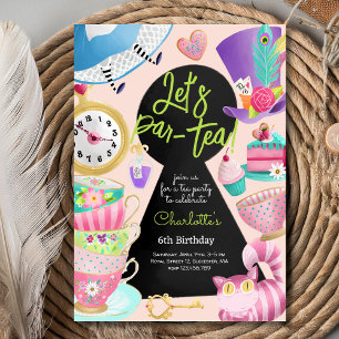 Invitation Par-tea ! anniversaire de thé