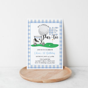 Invitation Par-Tee  Anniversaire Thème Golf   Trous en Un   G