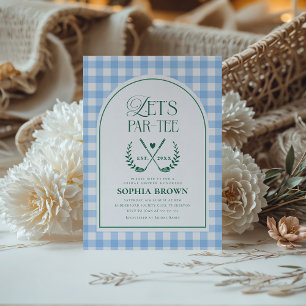 Invitation Par-Tee Fête des mariées de golf moderne