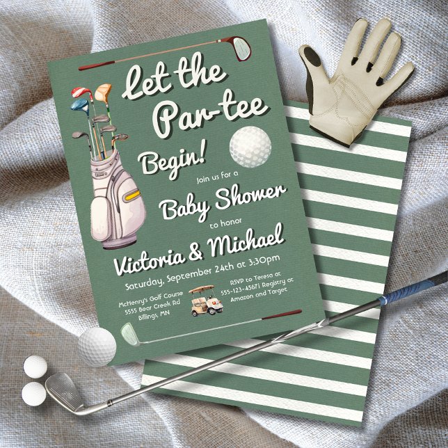 Invitation Par-tee Golf Baby shower (Créateur téléchargé)
