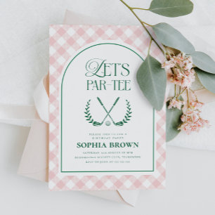 Invitation Par-Tee Golf moderne Anniversaire