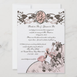 Invitation Paradis du Flamant Rose Mariage