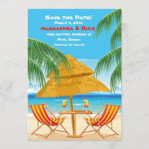 Invitation Paradis trouvé Enregistrer la date annonce