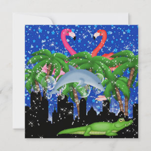 Invitation Paradise Party in Style Bright Lights - SRF