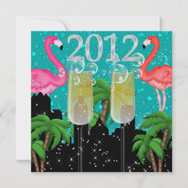 Invitation Paradise Party in Style Bright Lights - SRF (Devant)