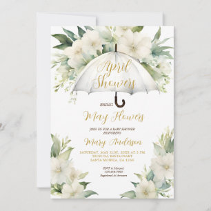 Invitation Parapluie Douches d'avril Apporter mai Fleurs