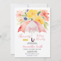 Parapluie Rouge Avril Pluies Apportent Fleurs De M