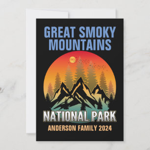 Invitation Parc national personnalisé des Great Smoky Mountai