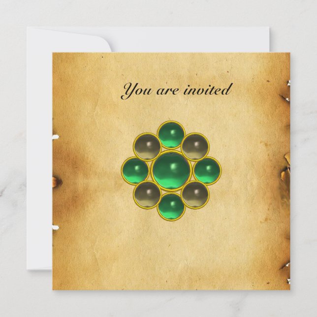 Invitation Parchemin d'agate jade MON (Devant)