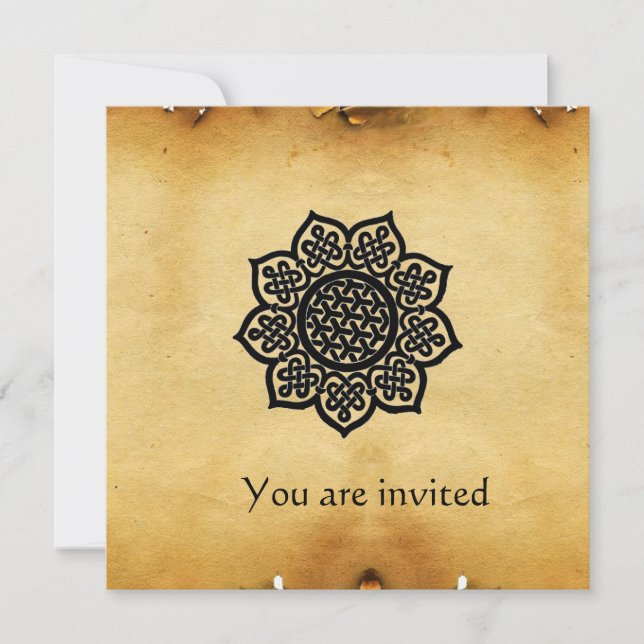 Invitation Parchemin MAGIC EVENT (Devant)