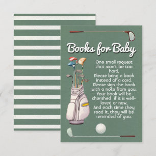 Invitation Parcours de golf pour le baby shower