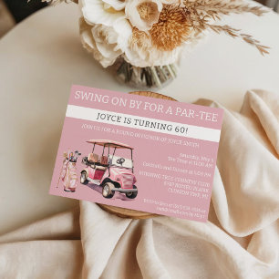 Invitation Parcours d'eau pour un Anniversaire Parc-Tee, Golf