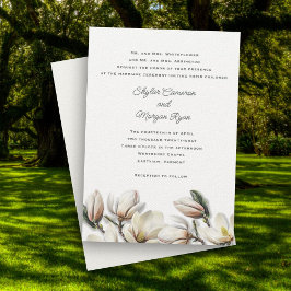 Invitation Parents Mariages du sud de la Magnolia