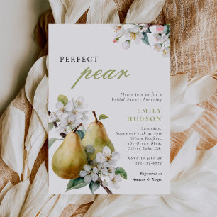 Invitation parfaite Pear Floral Bridal