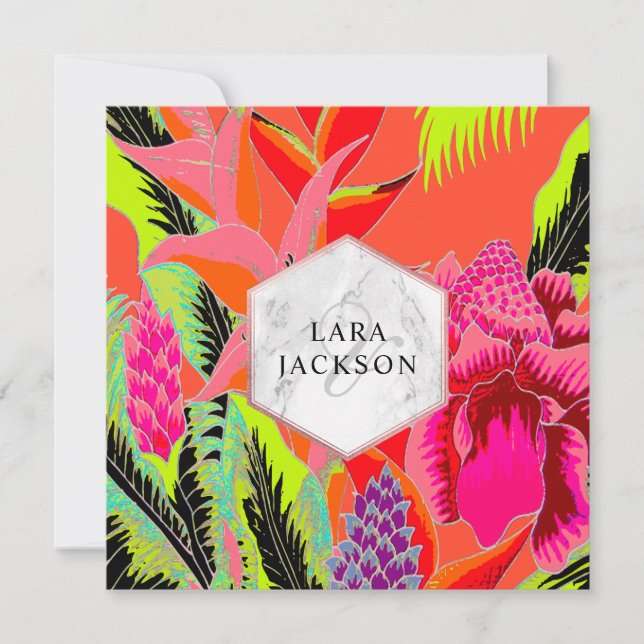 Invitation Parfaitement tropicale/gingembre/noix de coco/ti (Devant)