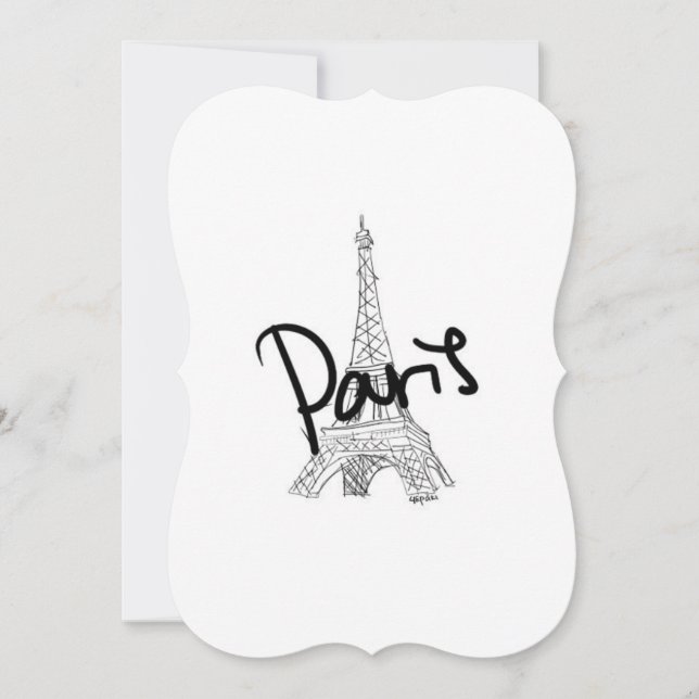 Invitation Paris 5x7 (Devant)