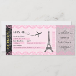 Invitation Paris, Invitation à thème Paris