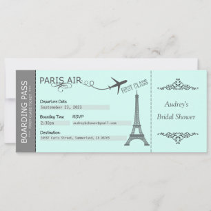 Invitation Paris, Invitation Thème Paris, Annivers