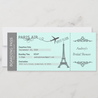 Invitation Paris, Invitation Thème Paris, Annivers