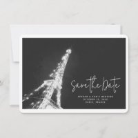 Paris Mariage Tour Eiffel Photo Enregistrer la dat