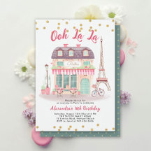 Paris Nuit Eiffel Bistro Rose Vert Douceur 16