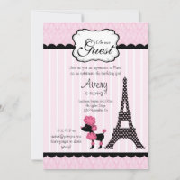 Paris Pink Poodle Tour Eiffle Tea Party