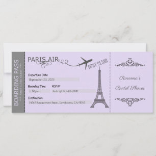 Invitation Paris, Soirée Thème Paris, Anniversaire