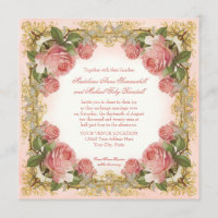 Parisian Vintage Rose Manor House Formal Wedding