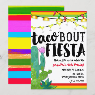 Invitation PARLONS FÊTE D'anniversaire Cinco De Mayo
