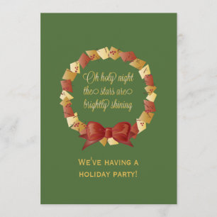 Invitation Paroles de Oh Holy Night Design