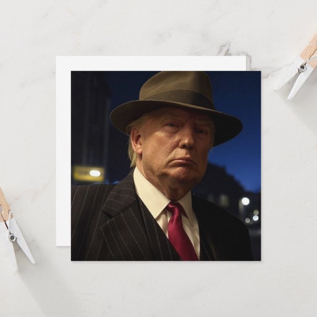 Invitation Parrain de l'Amérique Don J. Trump (Devant/Arrière en situation)