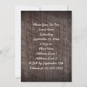 Invitation Parti Barnboard vieilli
