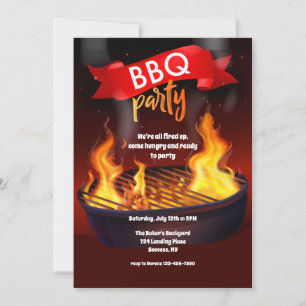 Invitation Parti BBQ