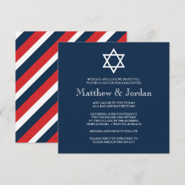 Invitation Parti Blue Bar Mitzvah