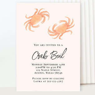 Invitation Parti de boue de crabe